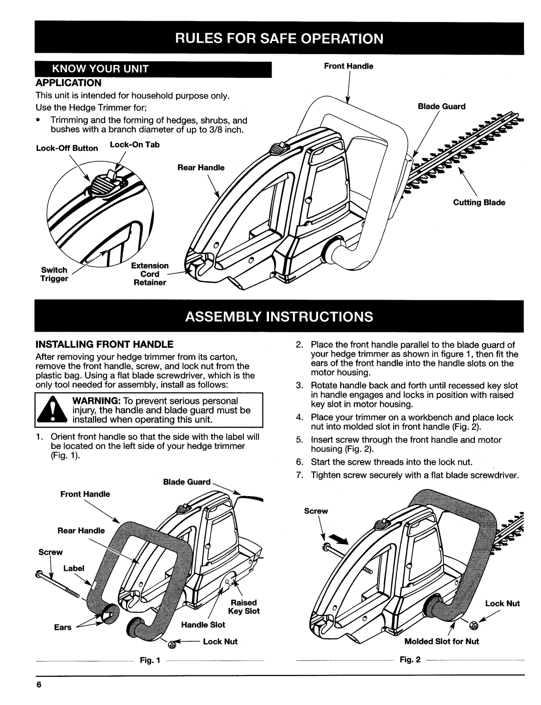 Ryobi HT920Dr, HT924Dr manual 