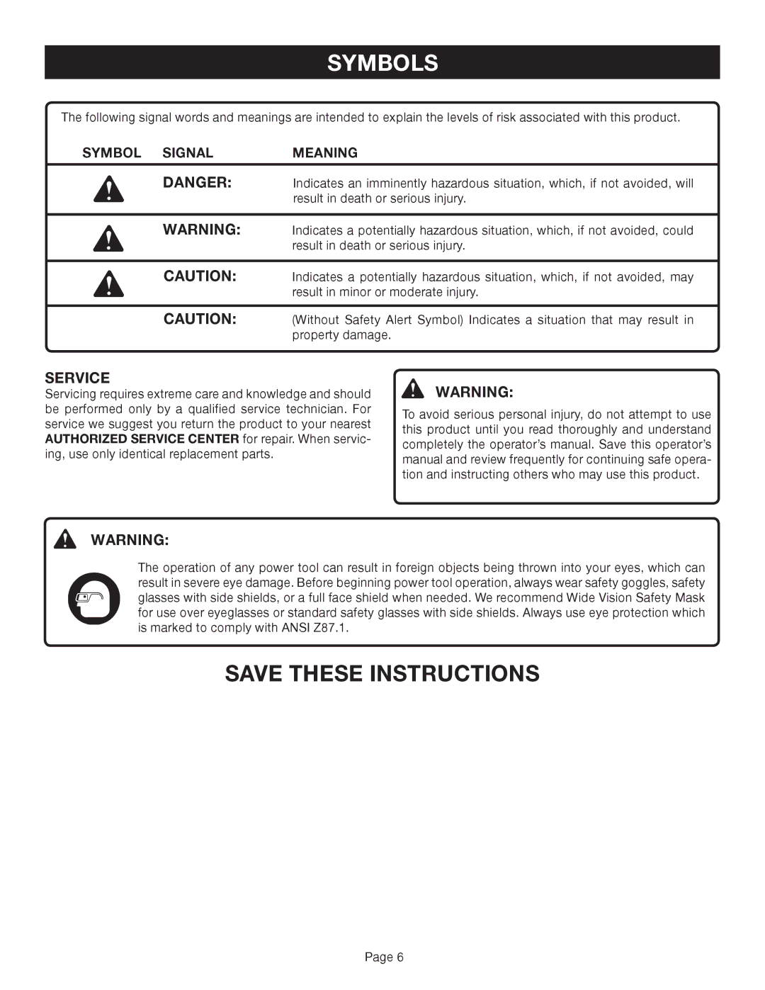 Ryobi Outdoor CS30 RY30020A, SS30 RY30040A, BC30 RY30060A manual Service 