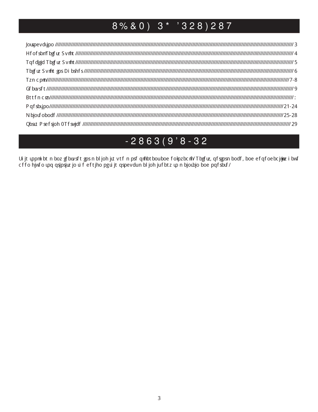 Ryobi Outdoor P2600 manual Introduction, Table of Contents 