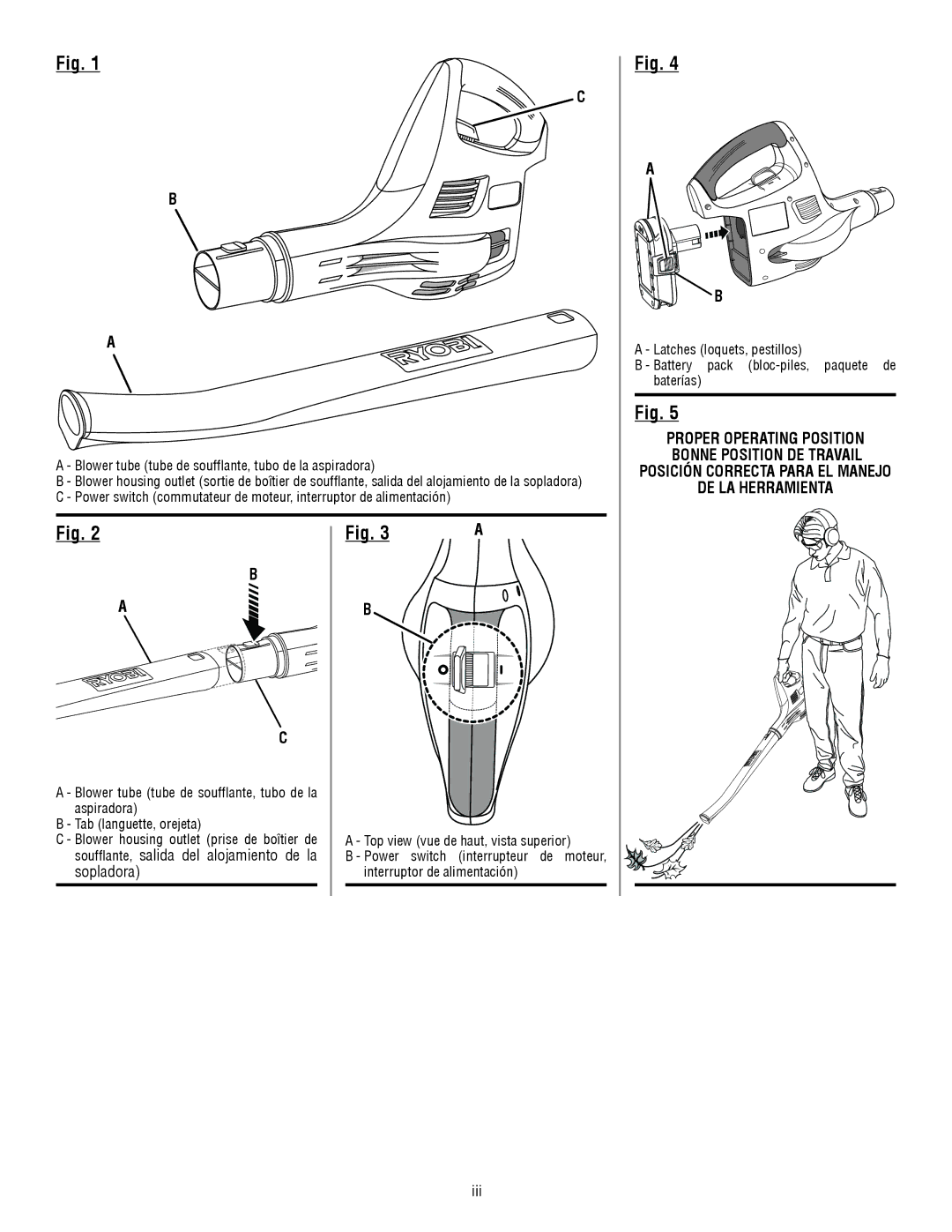 Ryobi P2102 manuel dutilisation Iii 