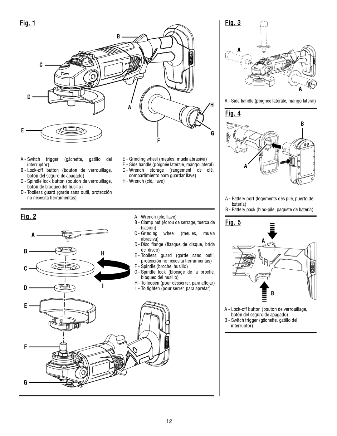 Ryobi P421 manuel dutilisation Fijación 