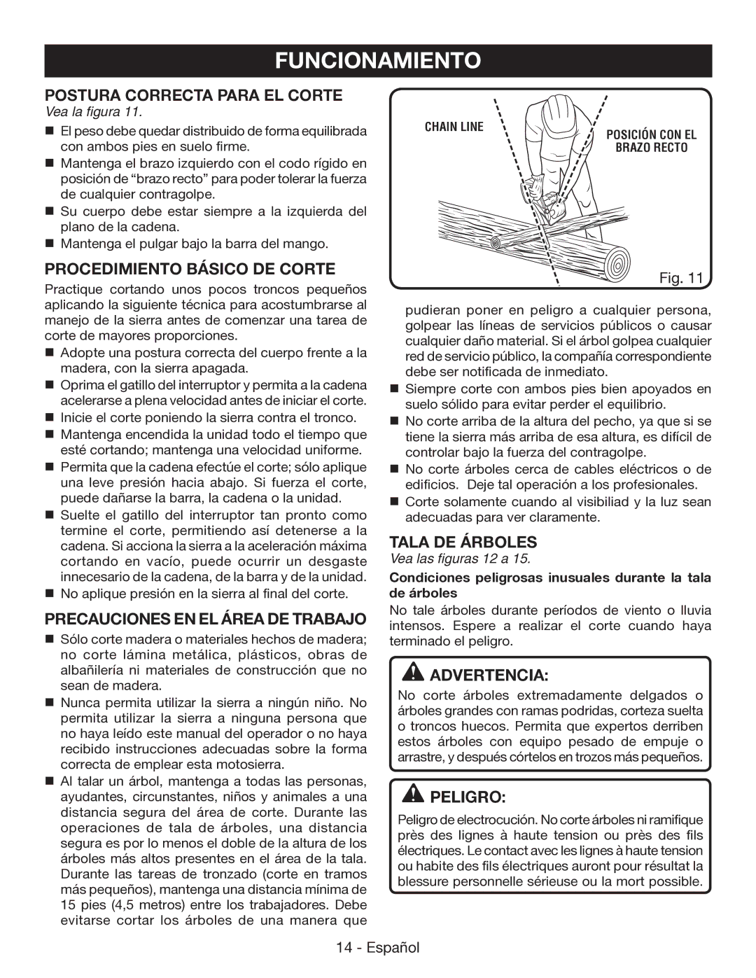 Ryobi P545 Postura Correcta Para EL Corte, Procedimiento Básico DE Corte, Precauciones EN EL Área DE Trabajo 