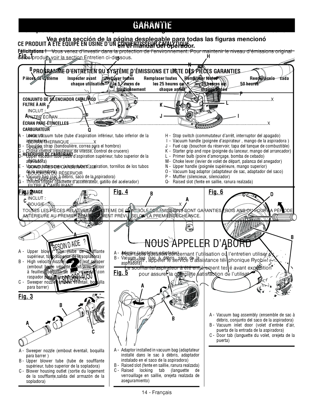 Ryobi RY09051 manuel dutilisation Filtre À AIR, Carburateur, Réservoir DE Carburant, Allumage 