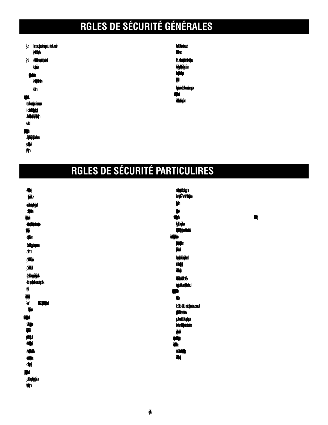 Ryobi RY09605 manuel dutilisation Règles DE Sécurité Particulières 