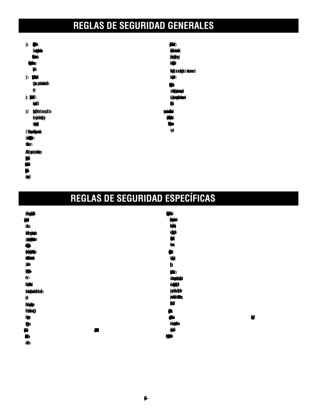 Ryobi RY09605 manuel dutilisation Reglas DE Seguridad Específicas 