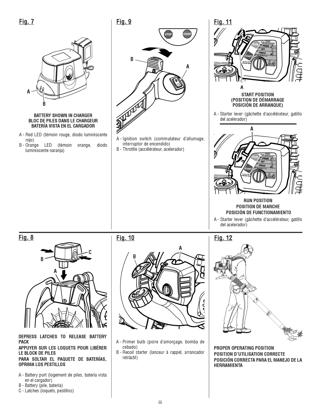 Ryobi RY09600, RY09701 manuel dutilisation Iii 