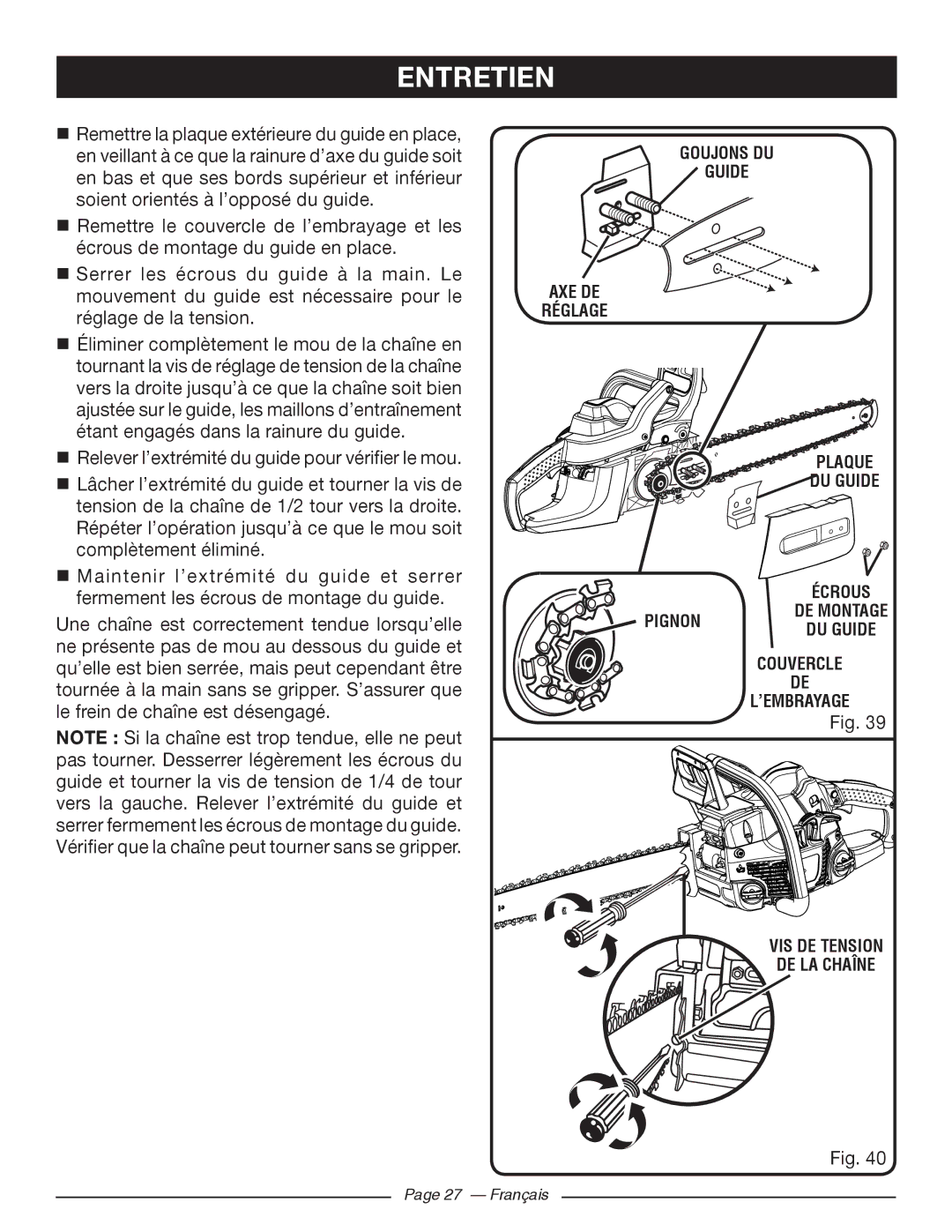 Ryobi RY10520, RY10518 manuel dutilisation Français 