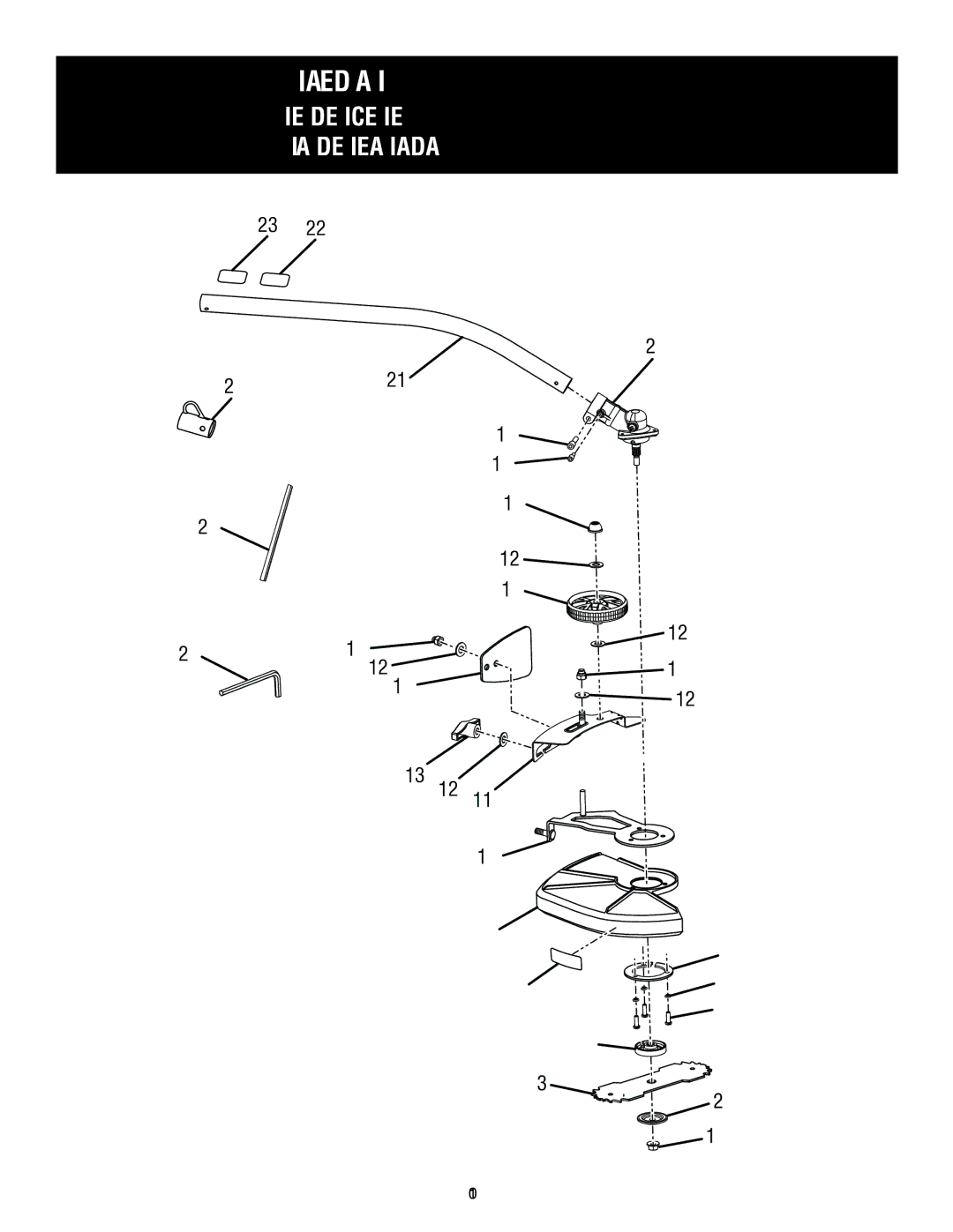 Ryobi RY15518 manuel dutilisation Illustrated Parts List 