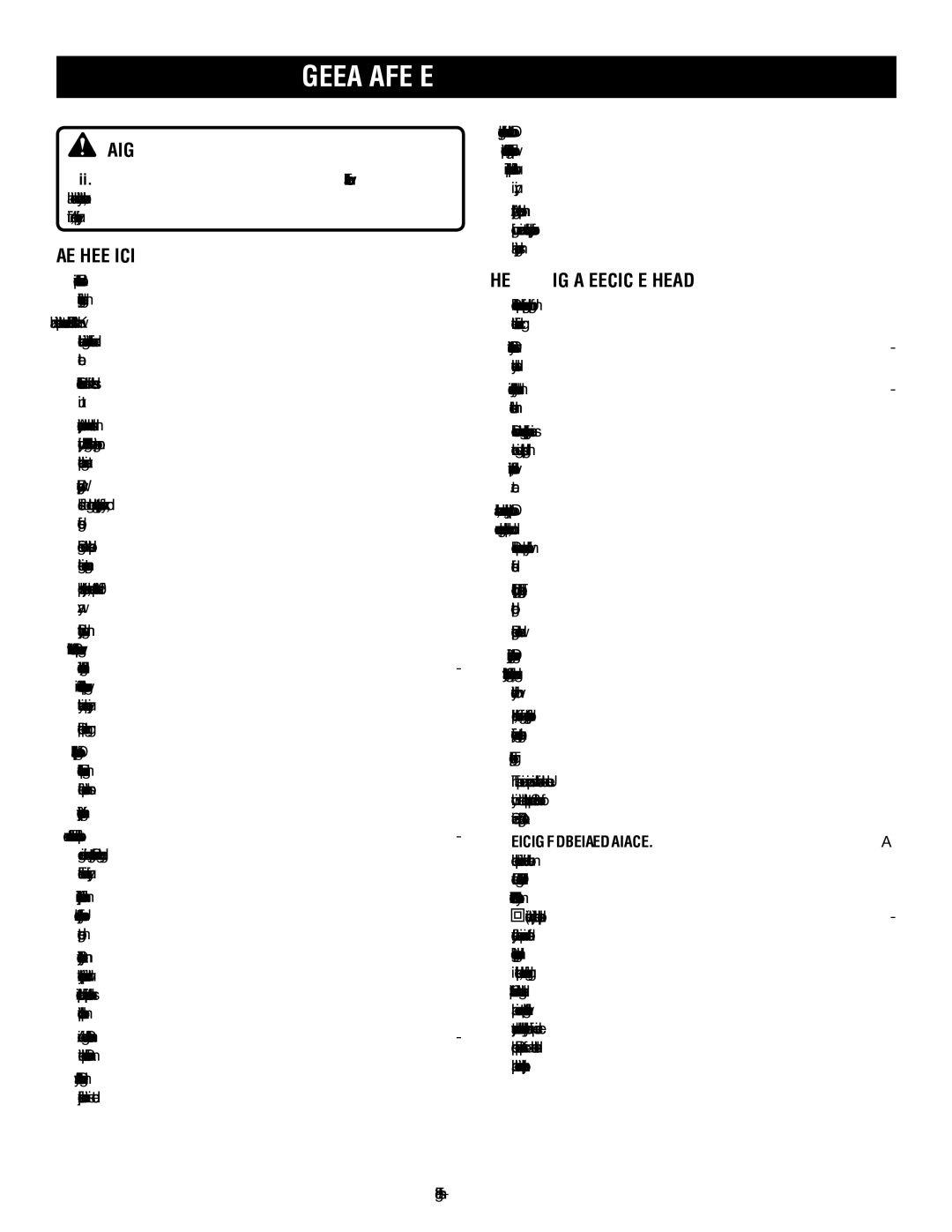 Ryobi RY15518 manuel dutilisation General Safety Rules, When Using AN Electric Power Head 