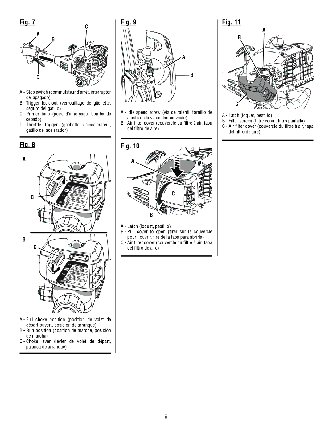 Ryobi RY28000 manuel dutilisation Iii 