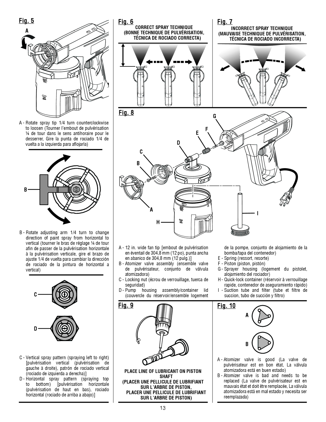 Ryobi SSP0501 manuel dutilisation Place Line of Lubricant on Piston Shaft 