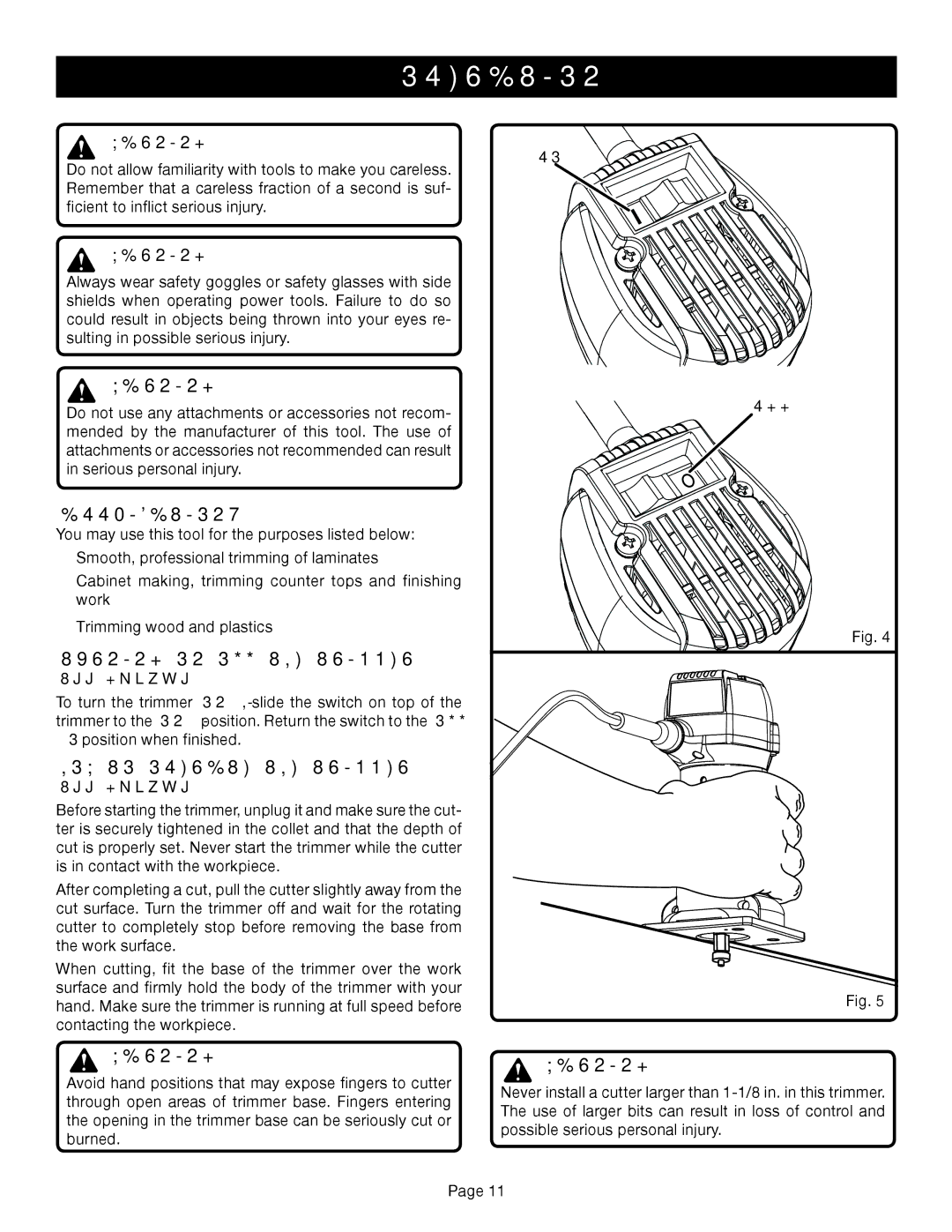 Ryobi TR45K manual Operation, Applications, Turning ON/OFF the Trimmer, HOW to Operate the Trimmer, Off 