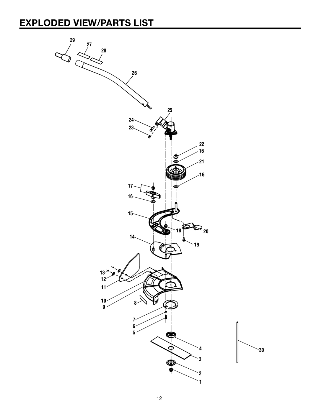 Ryobi UT15518F manual Exploded VIEW/PARTS List 