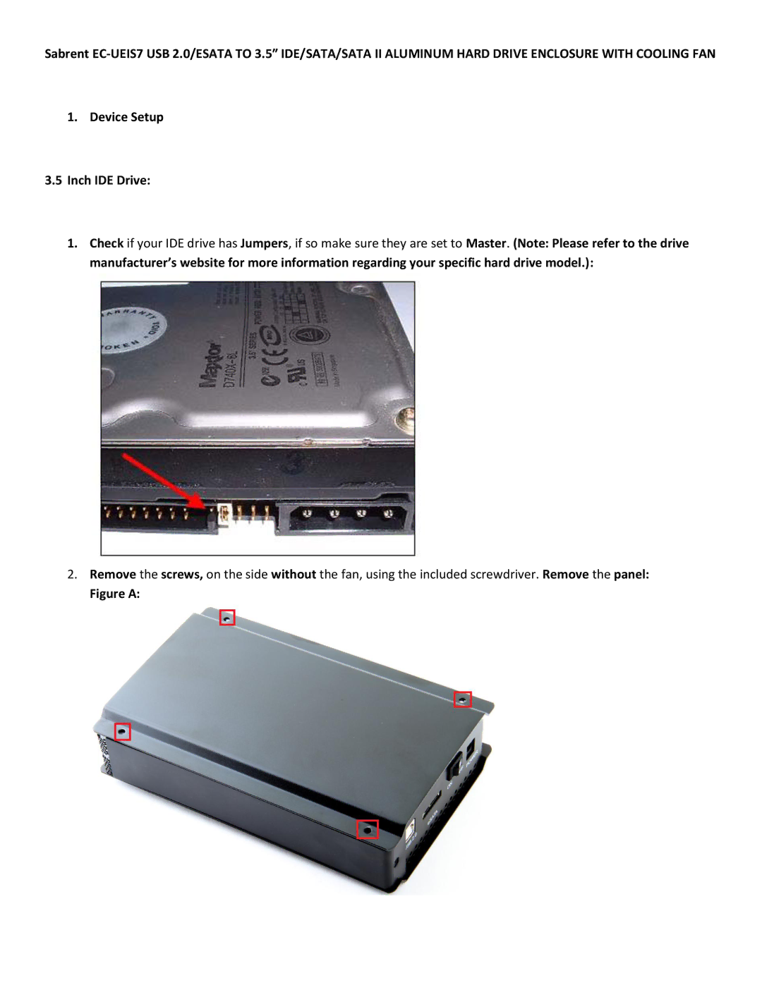 Sabrent EC-UEIS7 manual Figure a 