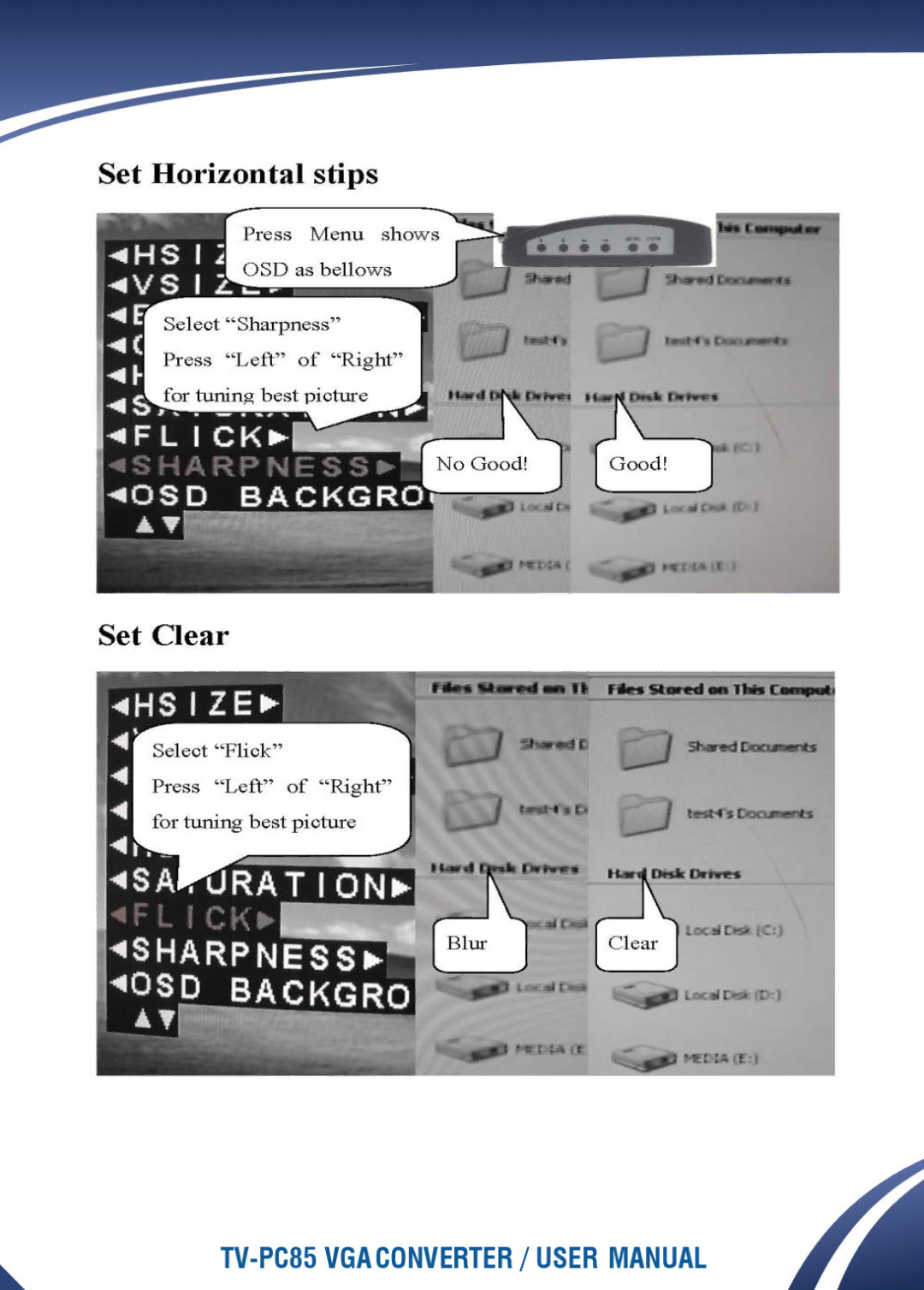 Sabrent TV-PC85 manual 