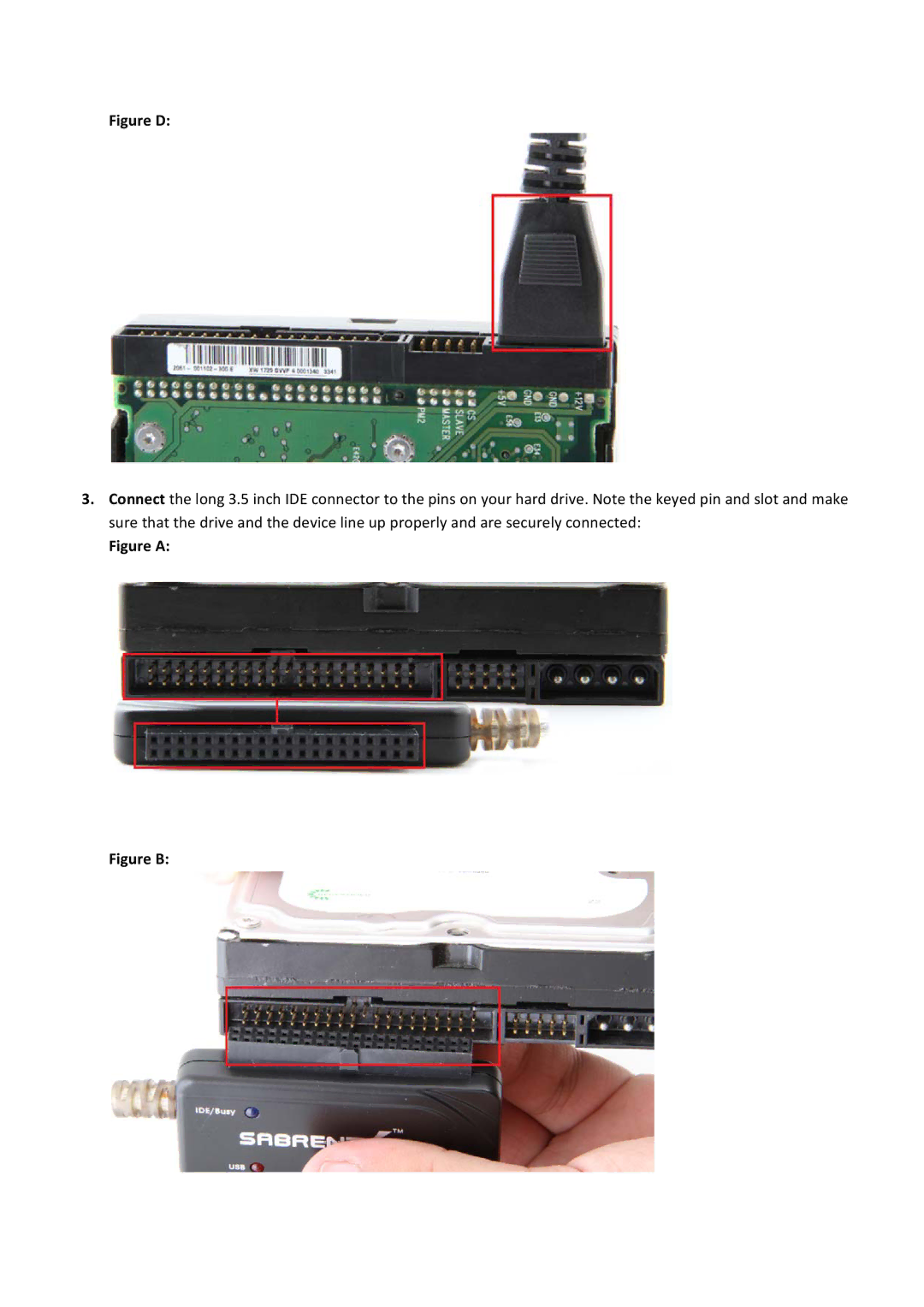 Sabrent USBDSC5 manual Figure D 