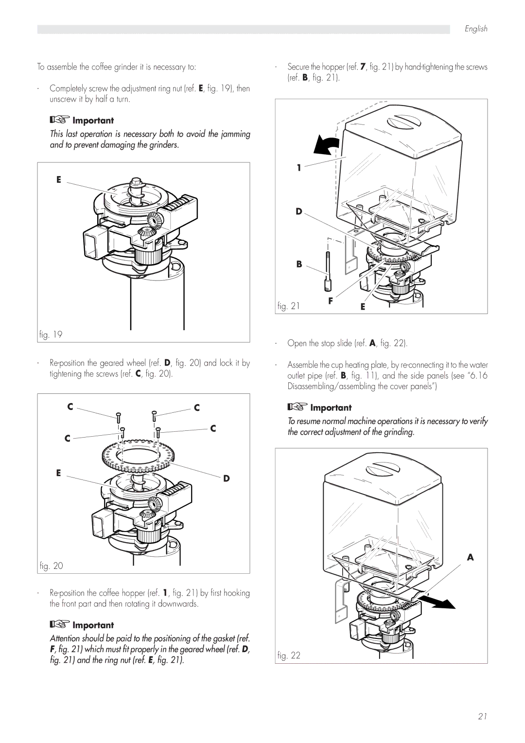 Saeco Coffee Makers CAP001/A manual English 