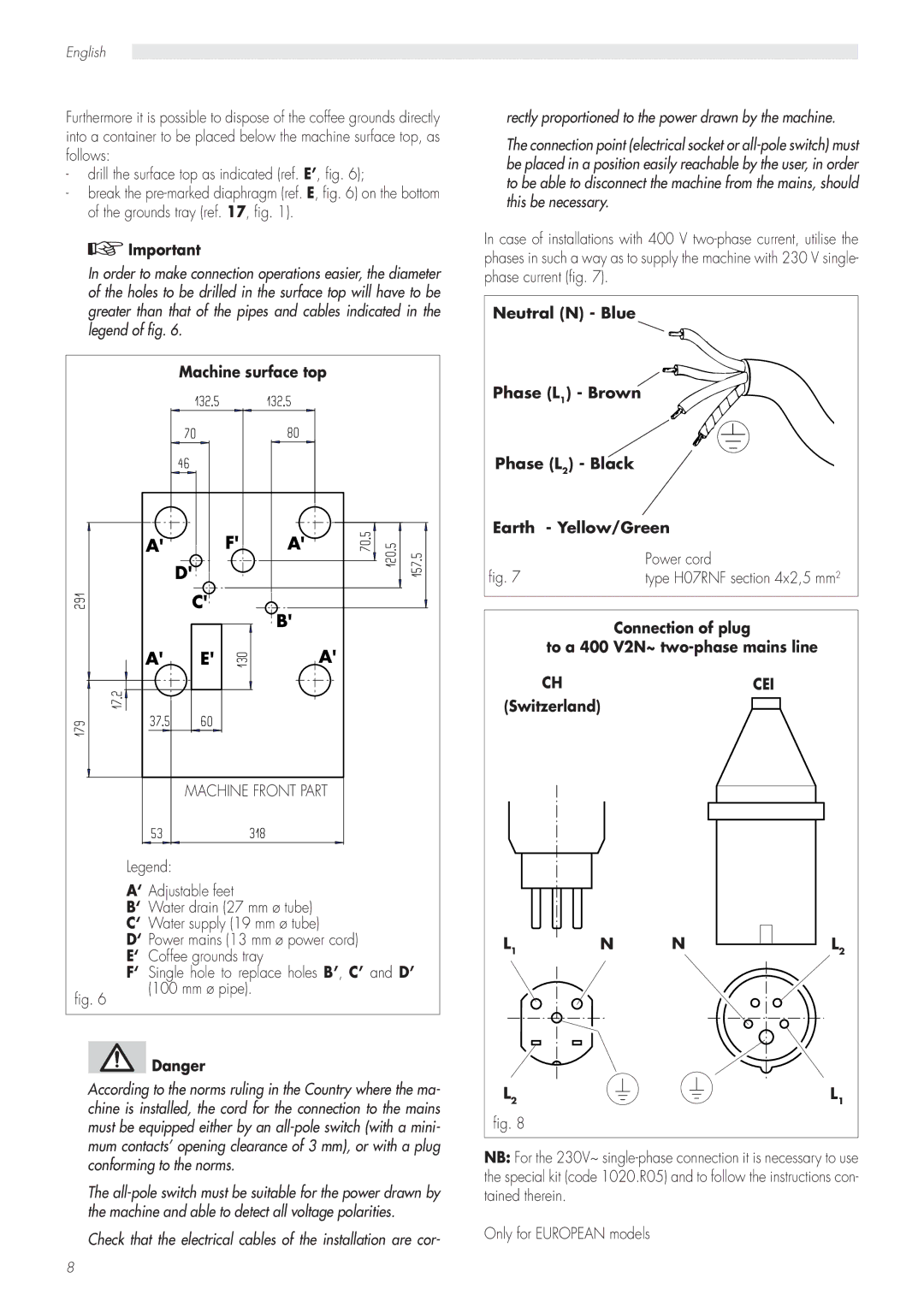 Saeco Coffee Makers CAP001/A manual A D 