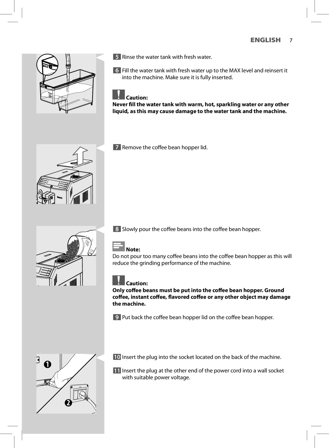 Saeco Coffee Makers HD8772 user manual English 