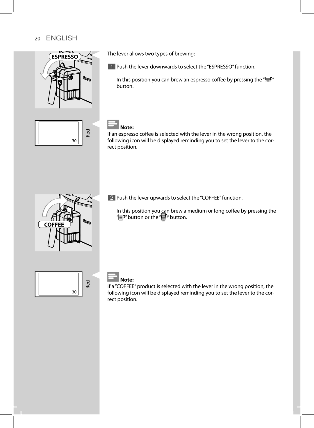 Saeco Coffee Makers HD8775 user manual Coffee 