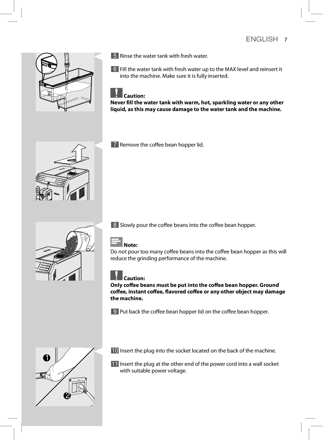 Saeco Coffee Makers HD8775 user manual English 