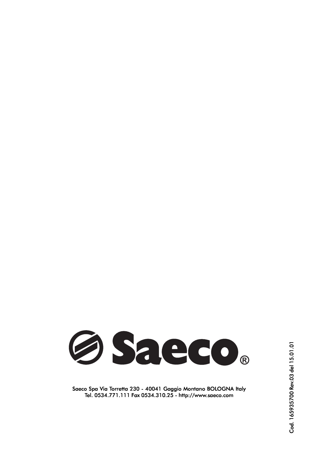 Saeco Coffee Makers PORTABLE ROOM DEHUMIDIFIER, DEU001S, DEU001H operation manual Cod. 165935700 Rev.03 del 