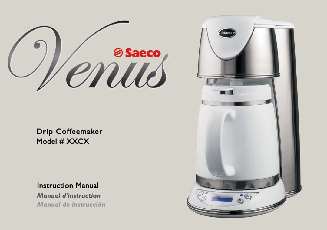 Saeco Coffee Makers XXCX manual 