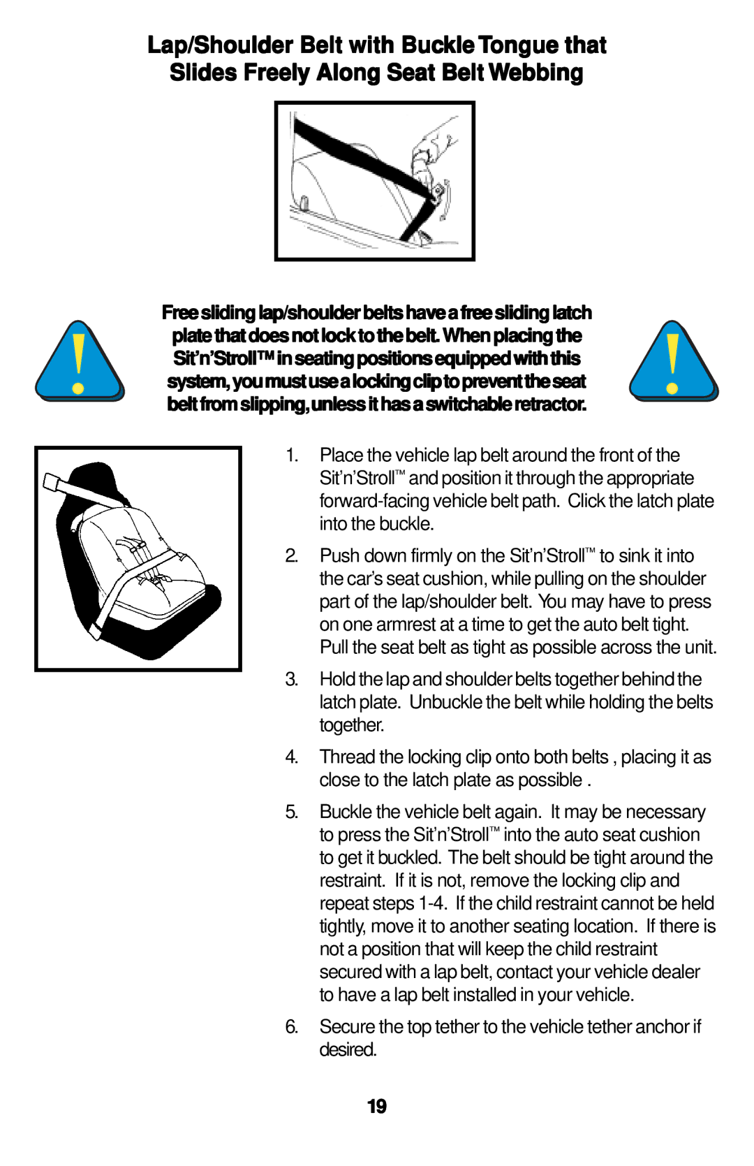 Safeline Sit'n'Stroll manual 