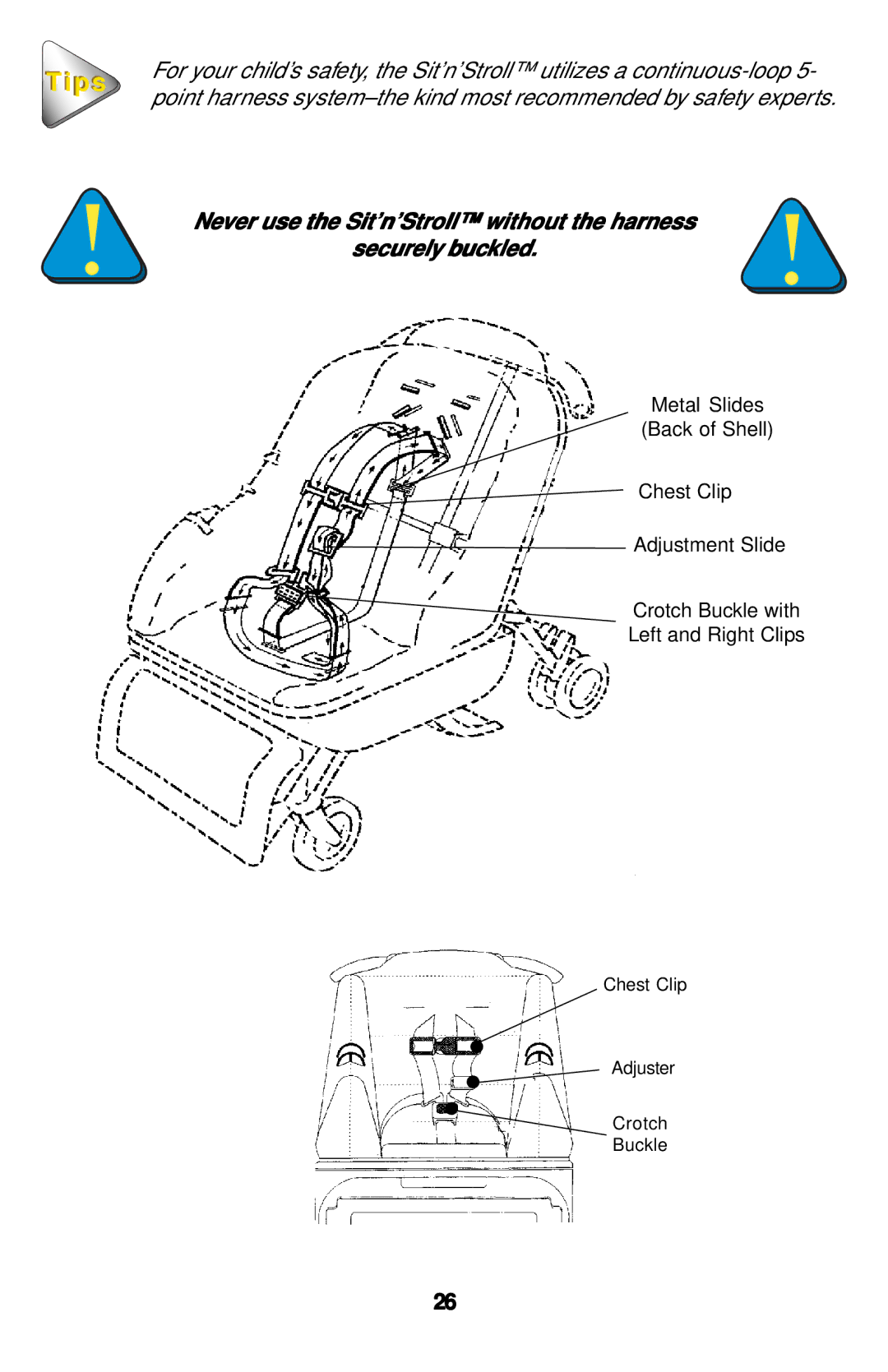 Safeline Sit'n'Stroll manual Tips 