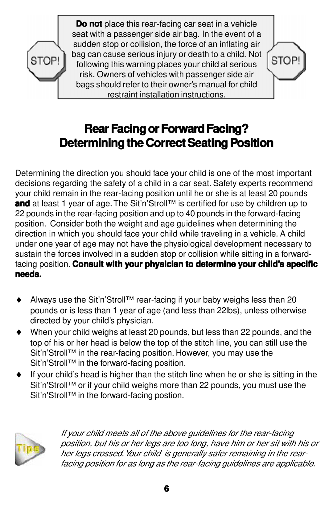 Safeline Sit'n'Stroll manual 