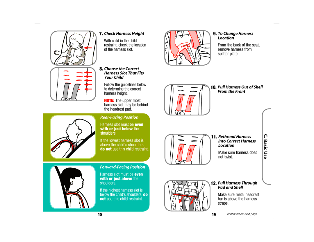 Safety 1st 4358-5721 manual Rear-Facing Position, Forward-Facing Position 