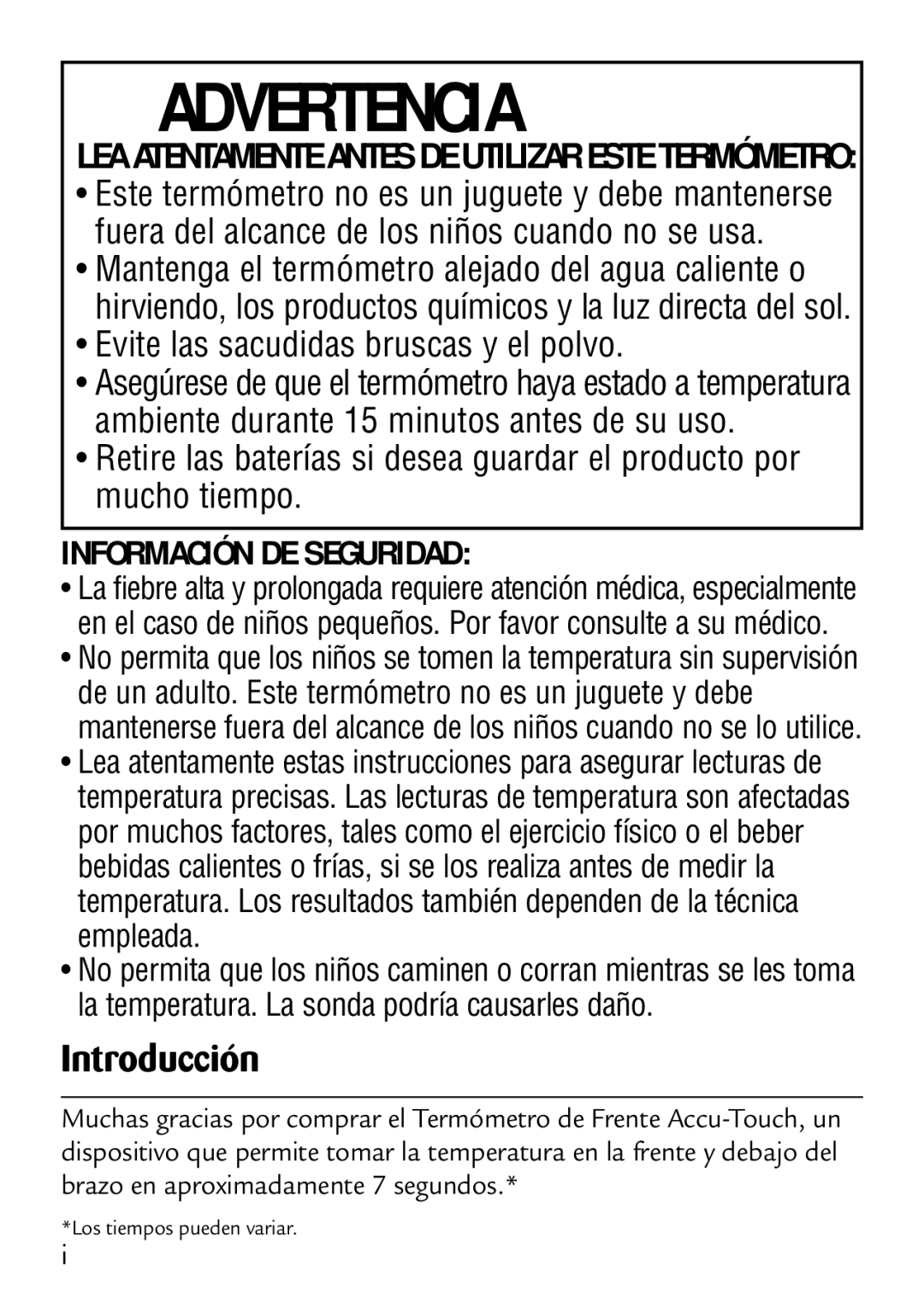 Safety 1st 49529 manual Advertencia, Introducción 