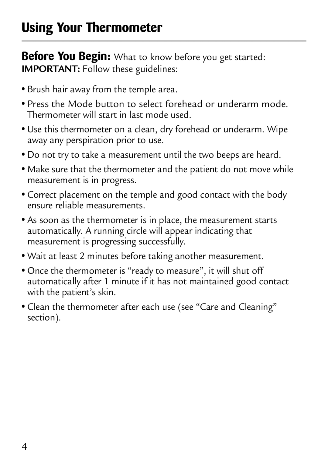 Safety 1st 49529 manual Using Your Thermometer 