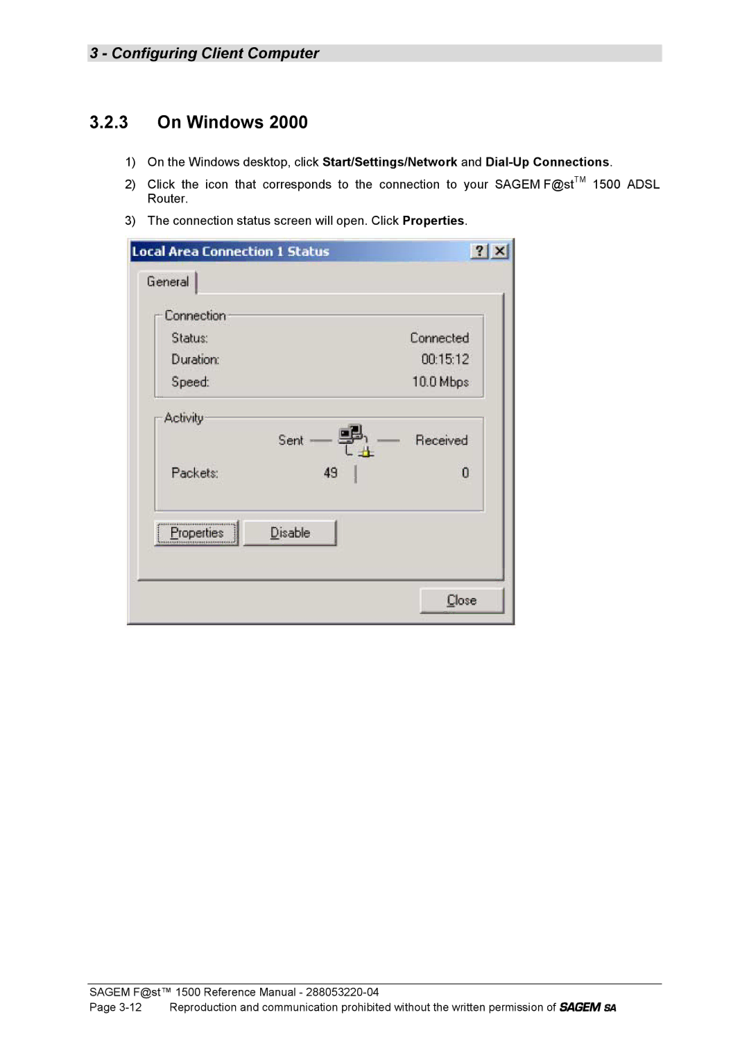 Sagem 1500WG manual On Windows 