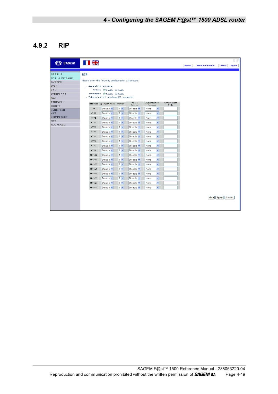 Sagem 1500WG manual 2 RIP 