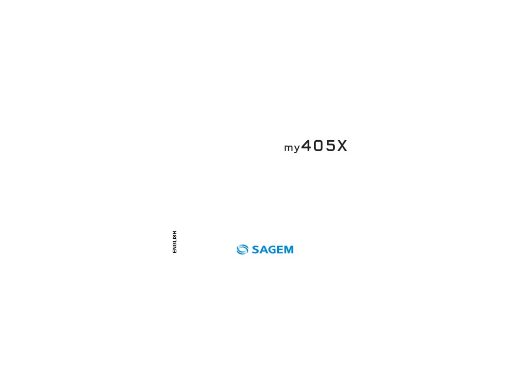 Sagem my405X manual English 