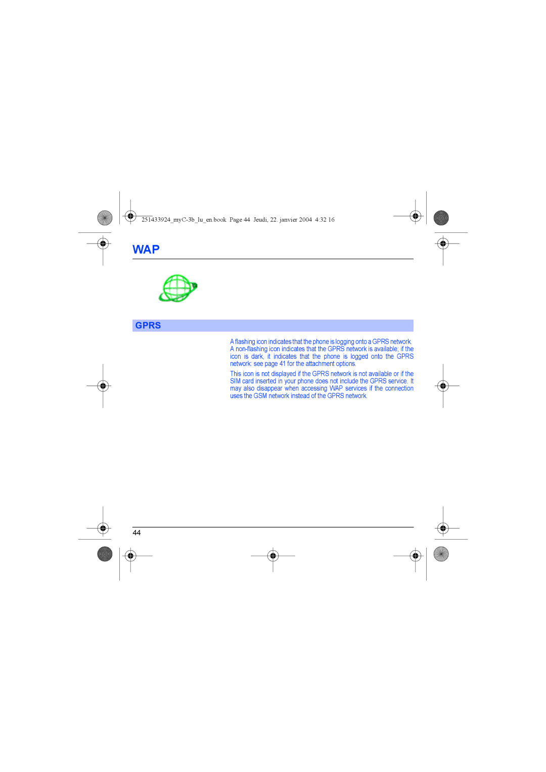 Sagem myC-3b manual Gprs 