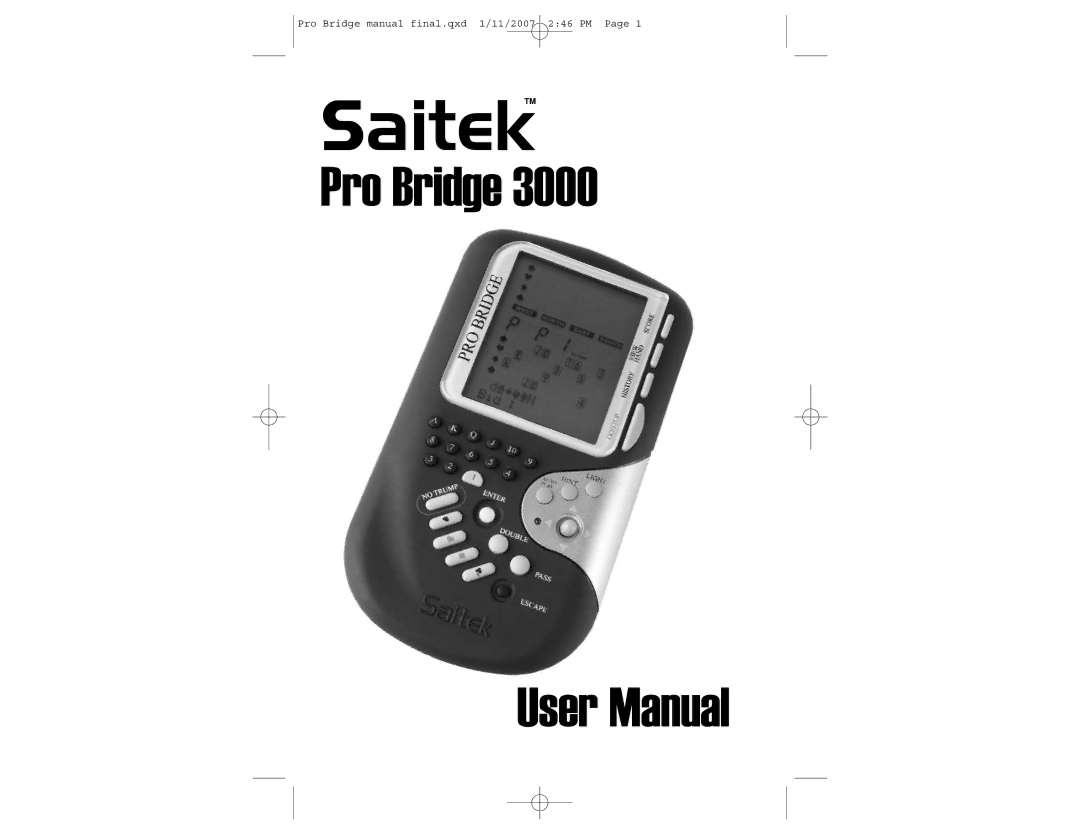 Saitek 3000 user manual SaitekTM 