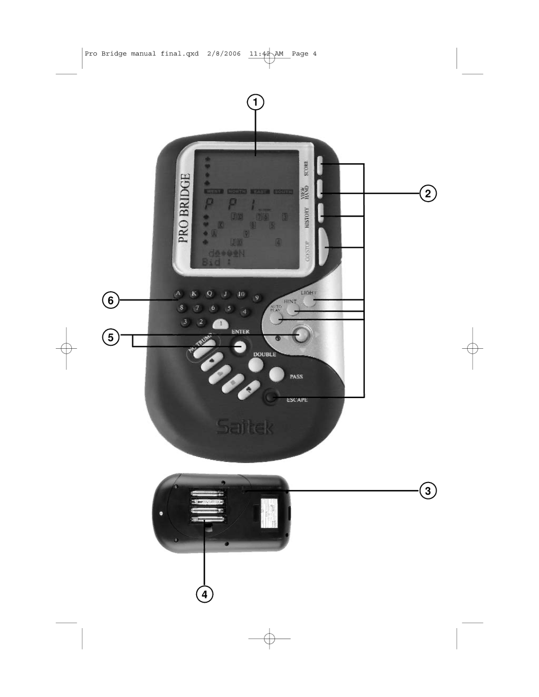 Saitek 311 user manual Pro Bridge manual final.qxd 2/8/2006 1142 AM 