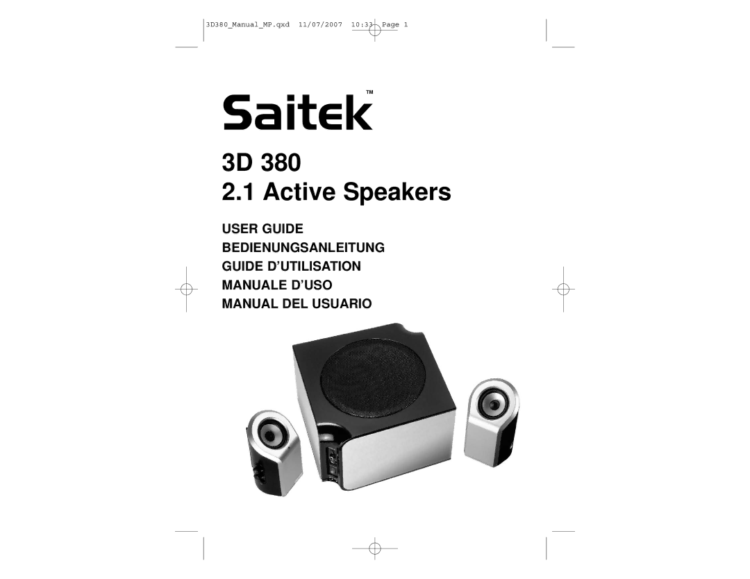 Saitek 3D 380 manual SaitekTM 