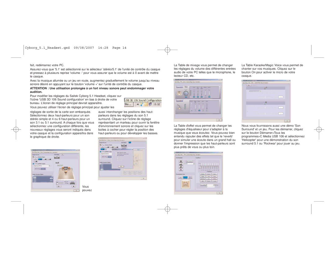 Saitek user manual Cyborg5.1Headset.qxd 09/08/2007 1428 