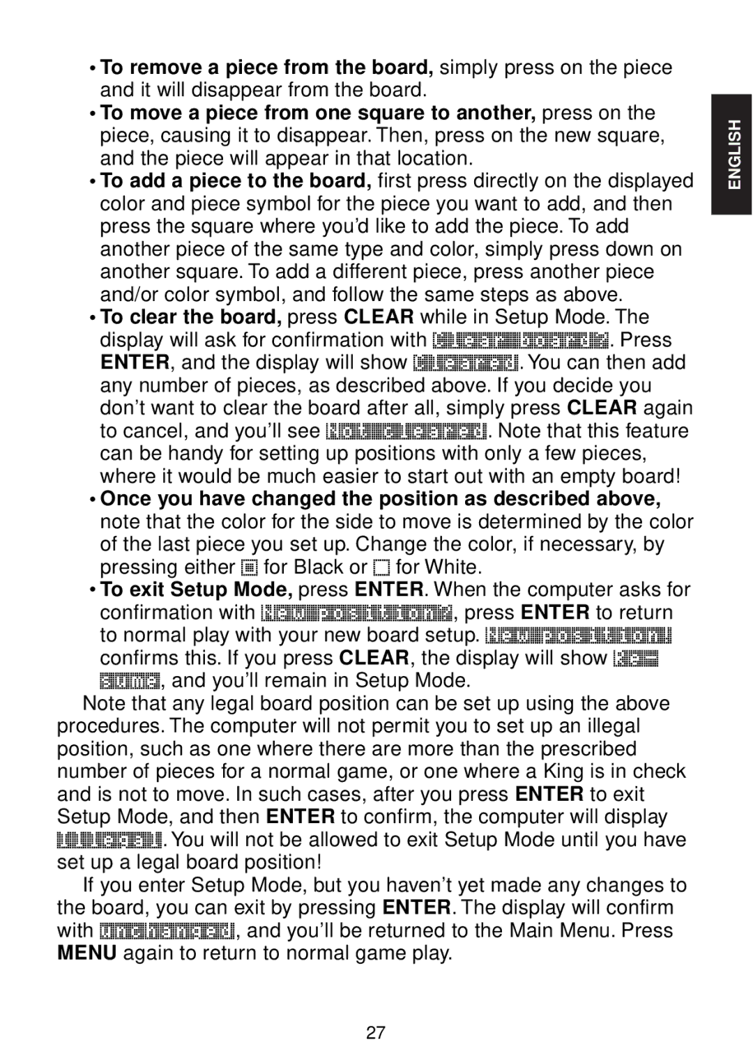 Saitek chess manual English 