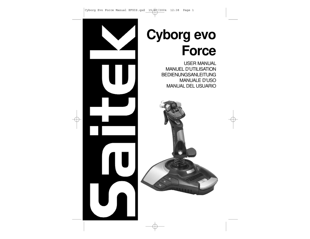 Saitek Cyborg Evo user manual Cyborg evo Force 