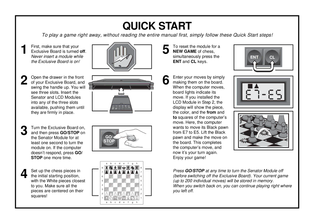 Saitek III manual Quick Start 