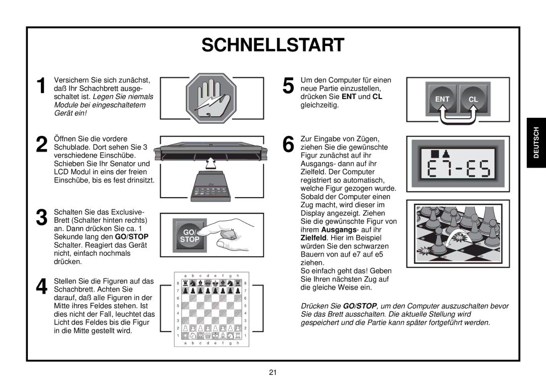 Saitek III manual Schnellstart 