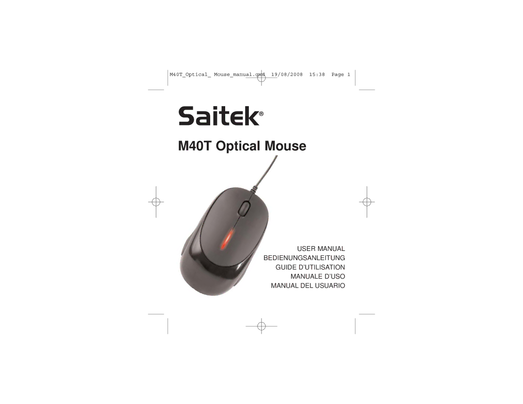 Saitek M40T user manual Saitek 