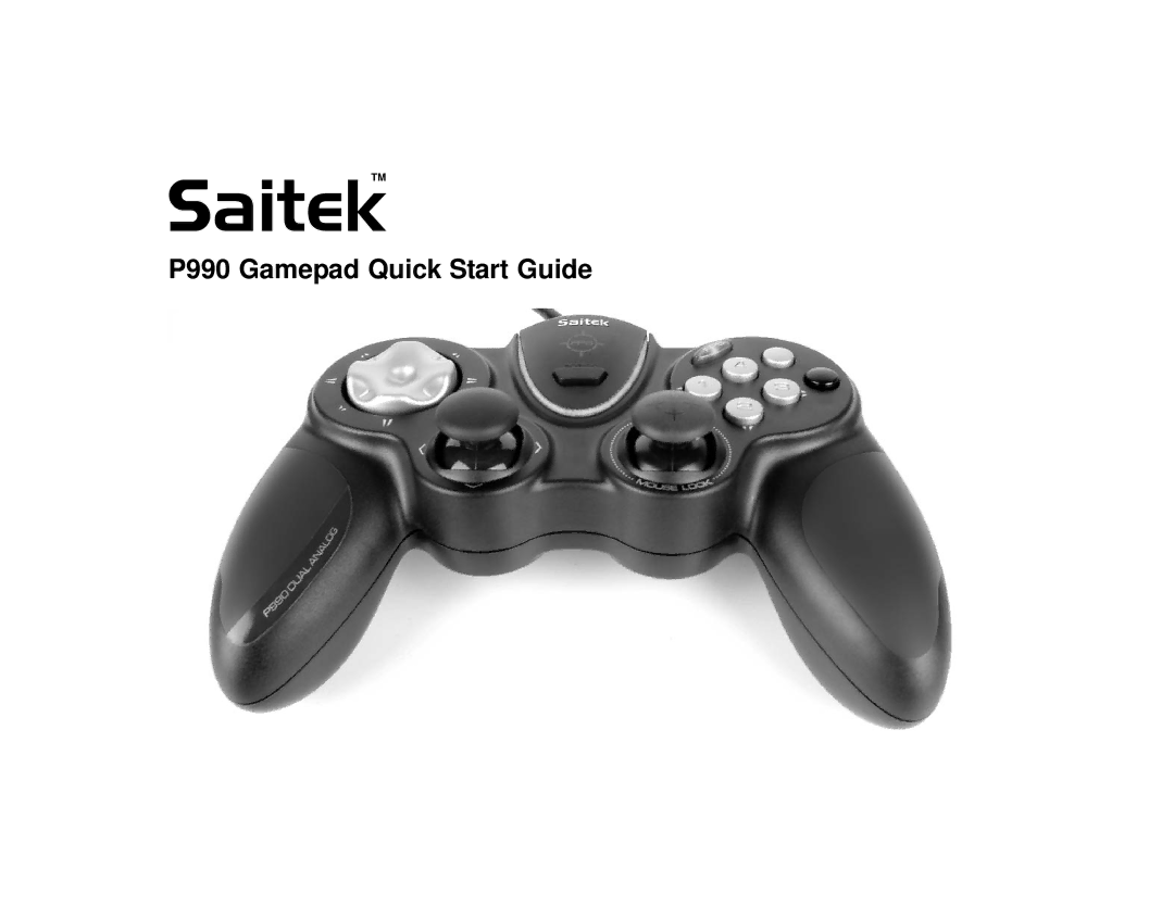 Saitek P990 quick start SaitekTM 