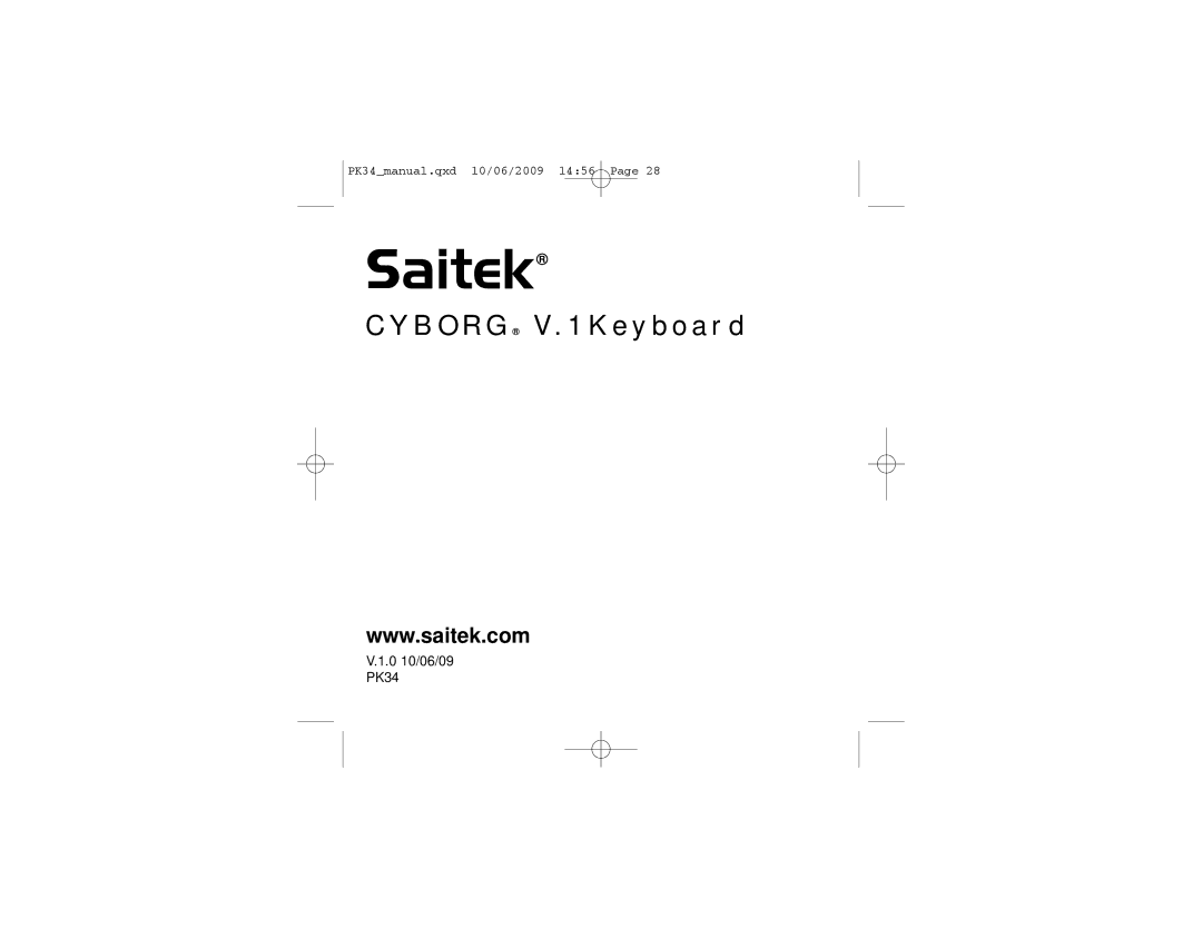 Saitek V. 1 user manual 0 10/06/09 PK34 