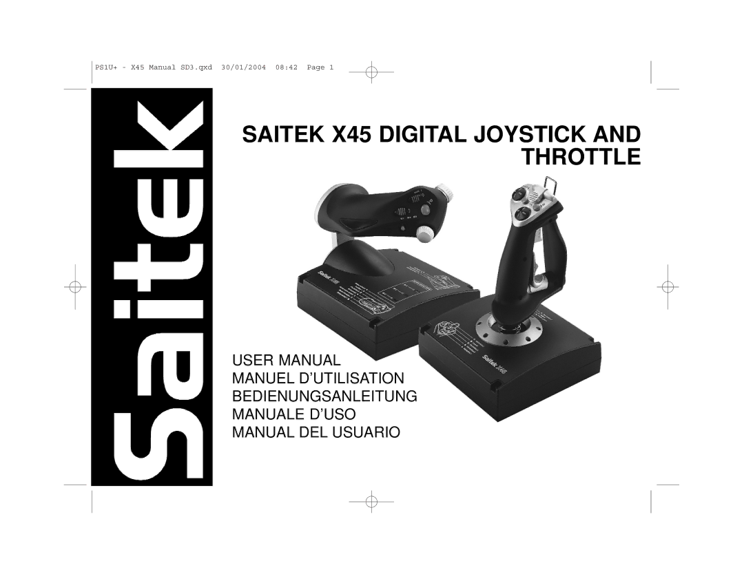 Saitek user manual Saitek X45 Digital Joystick and Throttle 