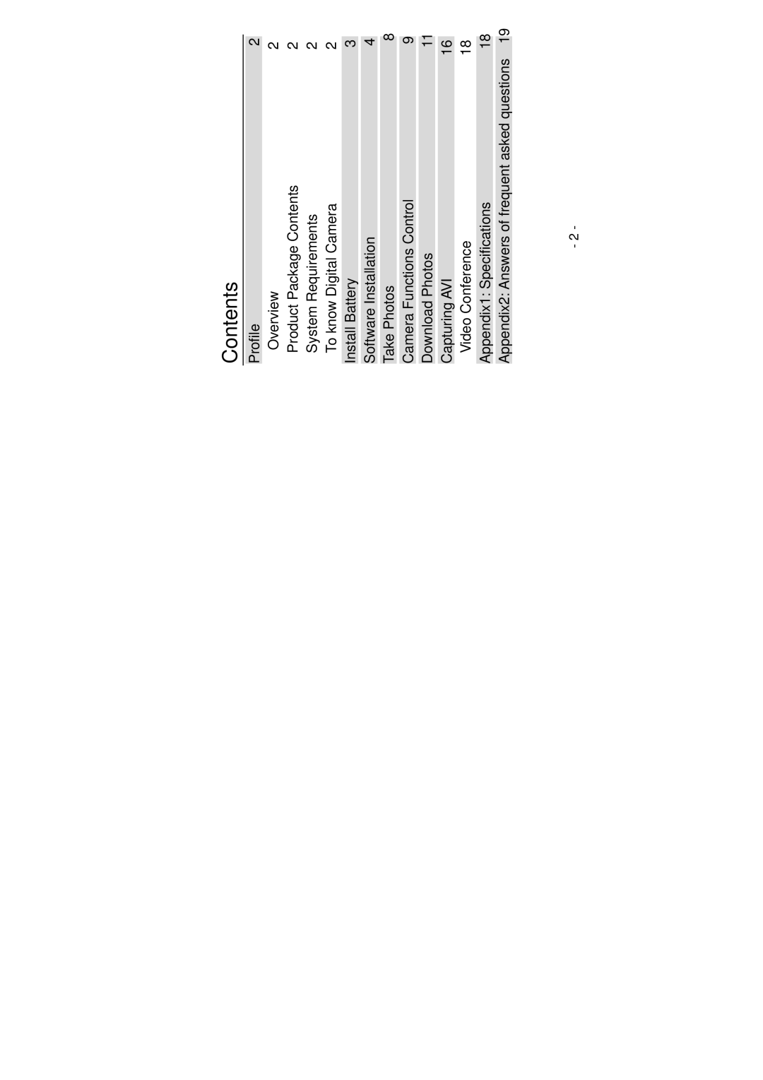 Sakar 11199 owner manual Contents 